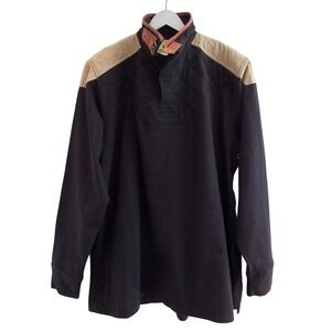 Vintage T Dalton Clothing Black Rugby Shirt 2XL 90's Y2K Prep‎ Mens